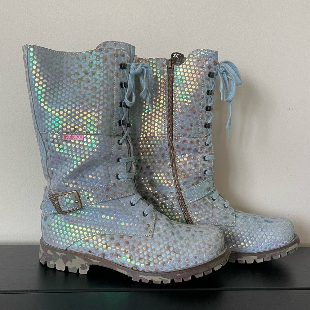Roberto Cavalli Angels Boots Size 6.5